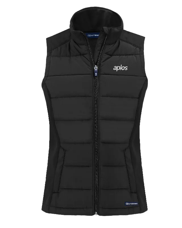 Cutter & Buck Evoke Hybrid Eco Softshell Recycled Ladies Full Zip Vest