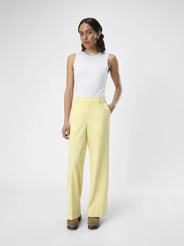 Lissey Wide Leg Pants (Lemon)