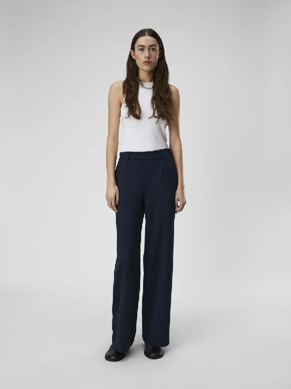 Lissey Wide Leg Pants (Navy)