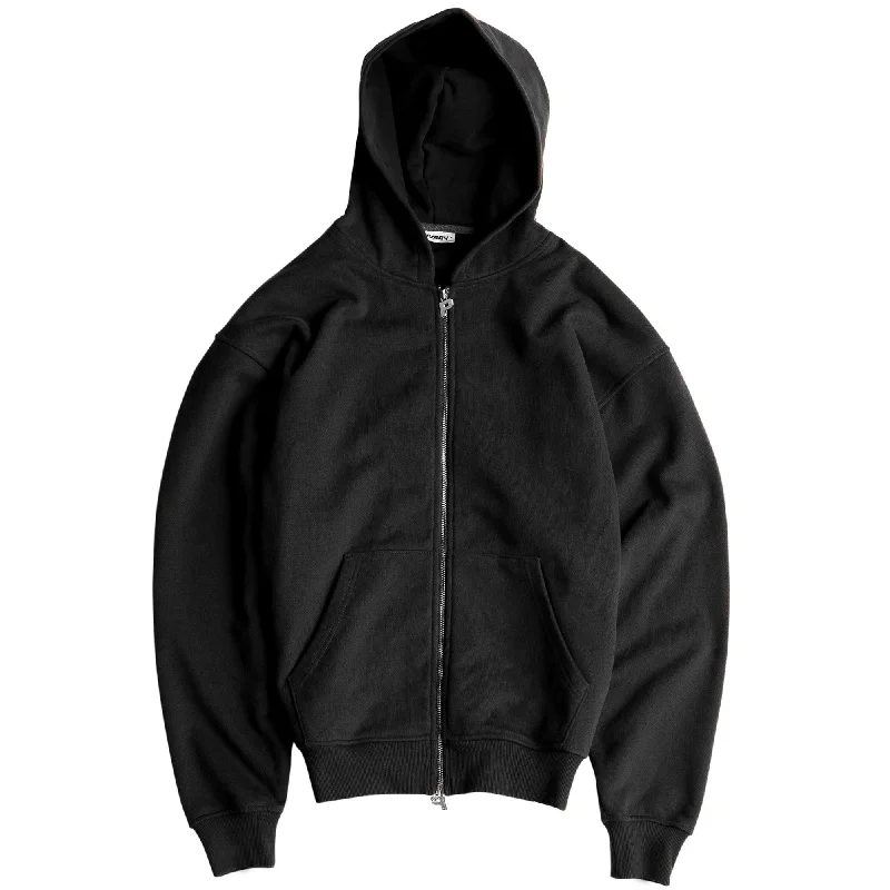 Luxury Zip Hood - Black