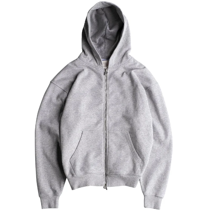 Luxury Zip Hood - Grey