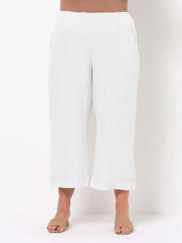 White Lara Wide Pant