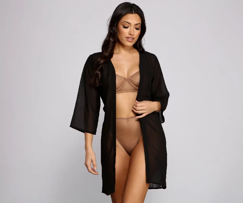 Sheer Sophistication Chiffon Coverup