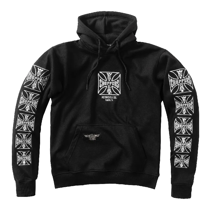 WCC DOMINATOR EMBROIDERED HOODY - BLACK