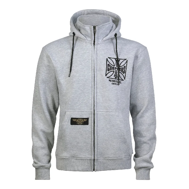 WCC OG ATX ZIP HOODY GREY MELANGE