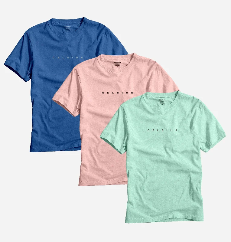 True Navy Htr / Pink Htr / Honeydew Htr