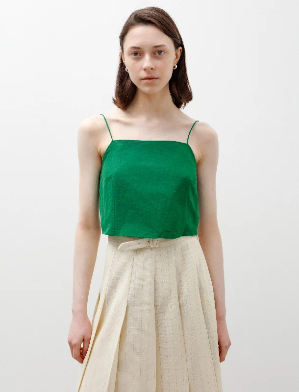 High Density Finx Linen Camisole Green