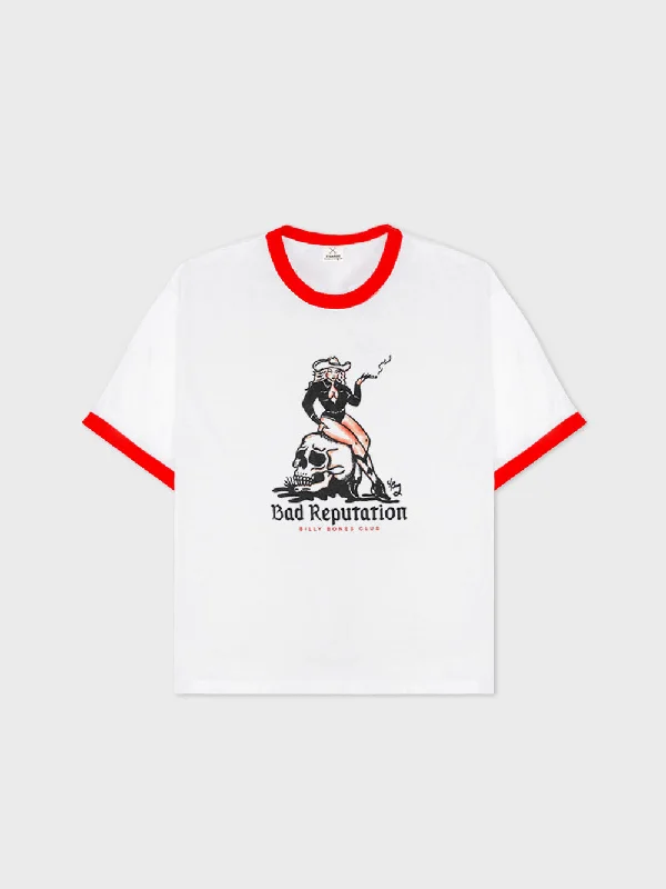 Bad Rep Ringer Tee - White/Red