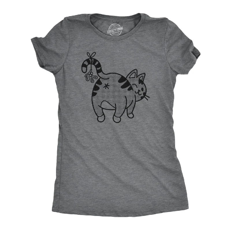 Mistletoe Cat Butt Women's T Shirt