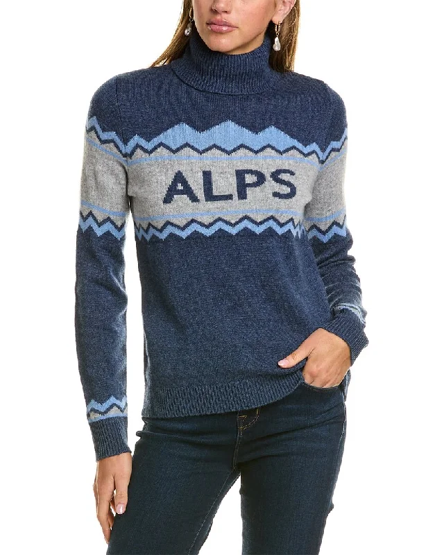 Hannah Rose Alps Turtleneck Wool & Cashmere-Blend Sweater