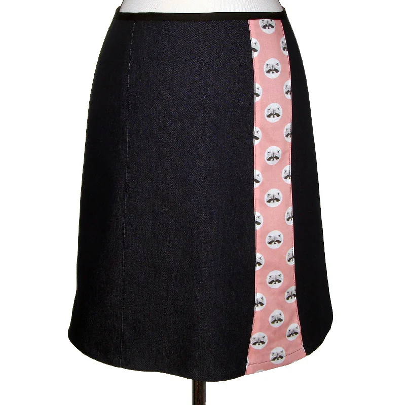 Denim Skirt - Raccoon - Pink - Sale