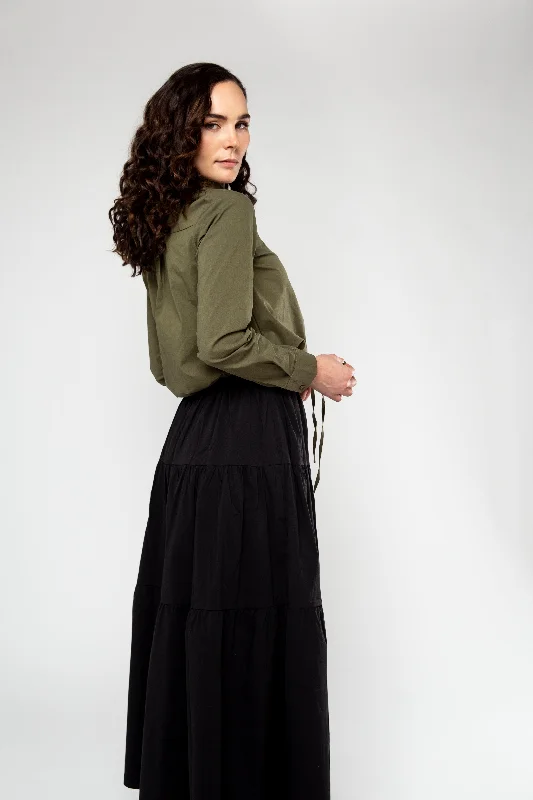 Peasant Skirt - Black