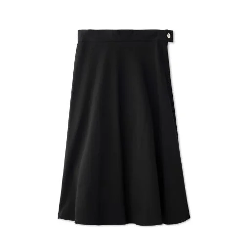 Signature Short Circle Skirt- Black