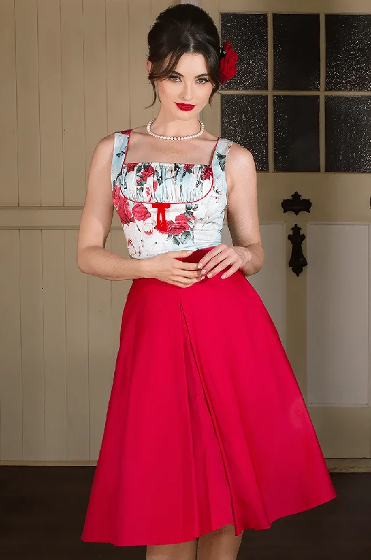 Tea Rose Classic Full Skirt (Red)