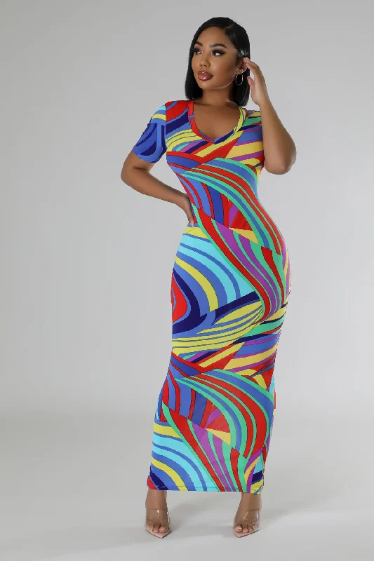 Rainbow Rapture Dress