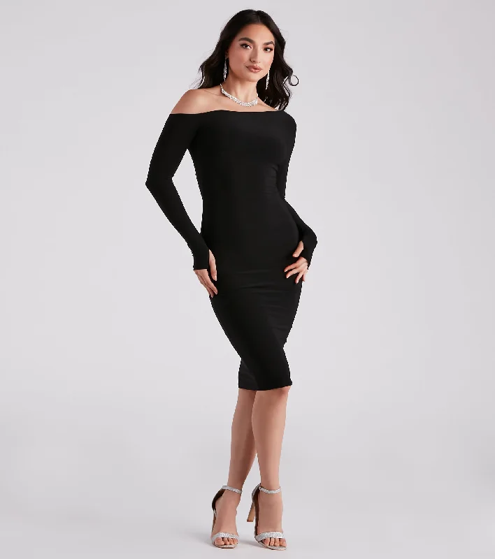 Time To Slay Bodycon Midi Dress