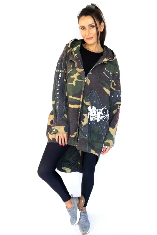 'NOT WAR' HOODED JACKET