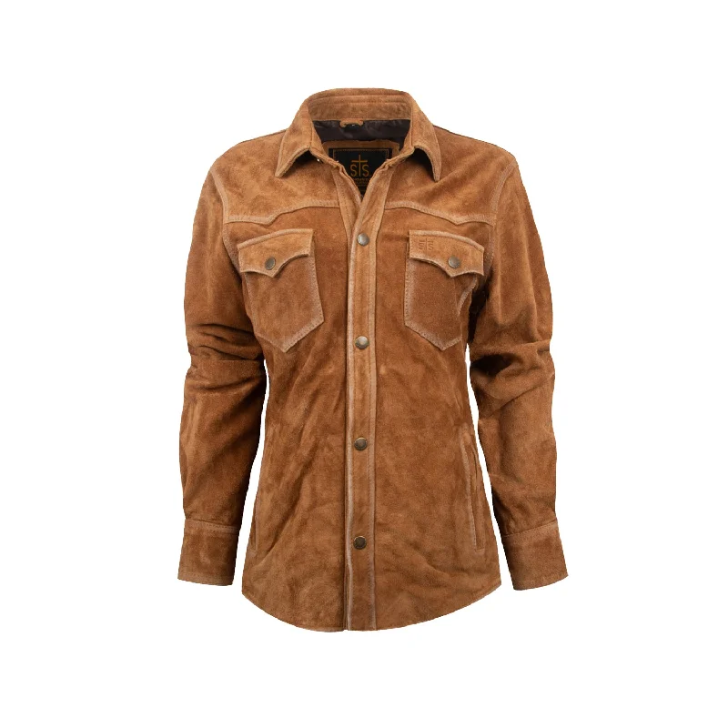 STS Ranchwear Womens Scottsdale Caramel Suede Leather Jacket