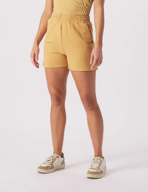 Vintage Oversized Sweat Short: Dijon